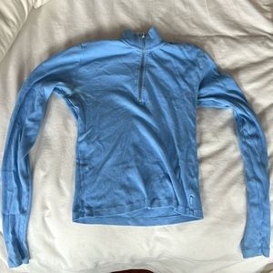 TNA Blue Small Half Zip Long Sleeve